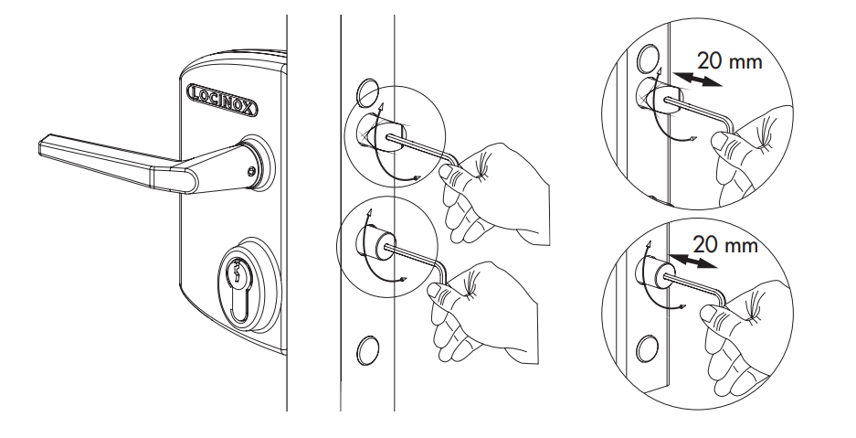 Regulacja zamka LOCINOX LAKQ 4040 – regulacja zamka