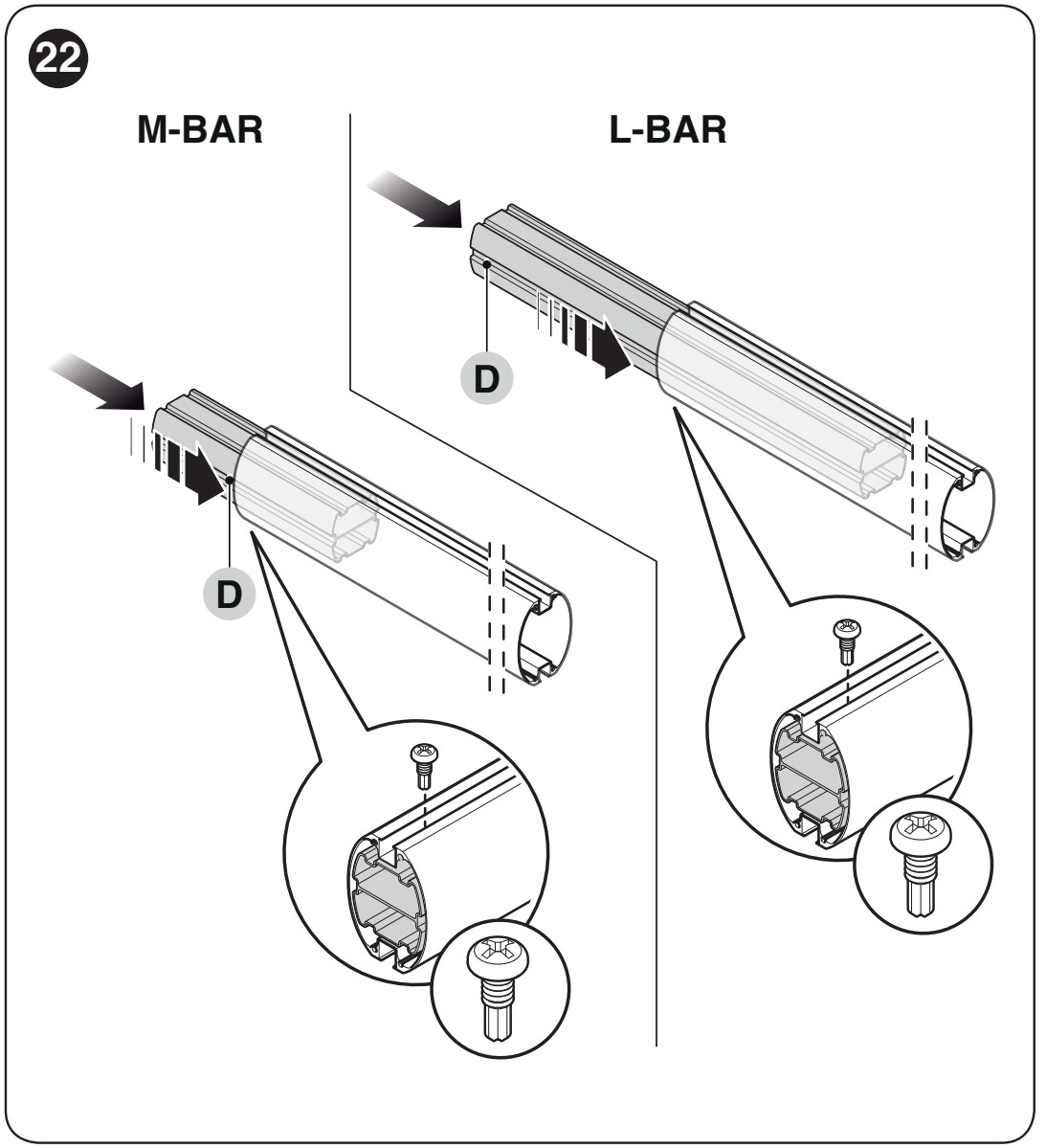 NICE M-BAR i L-BAR – wkładka wzmacniająca przy uchwycie ramienia NICE M-BAR i L-BAR – wkładka wzmacniająca przy uchwycie ramienia