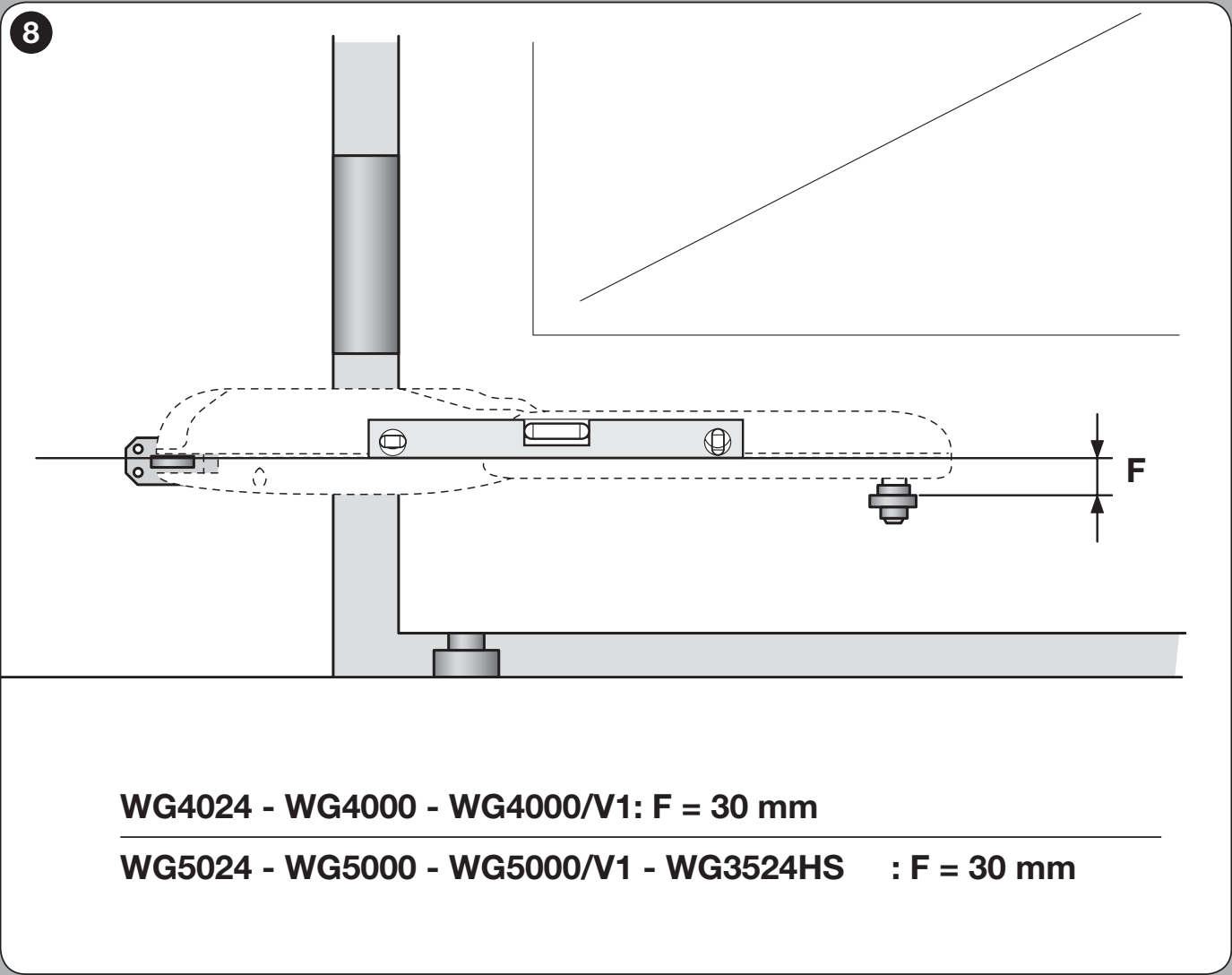 WINGO – różnica wysokości wsporników F = 30 mm WINGO – różnica wysokości wsporników F = 30 mm