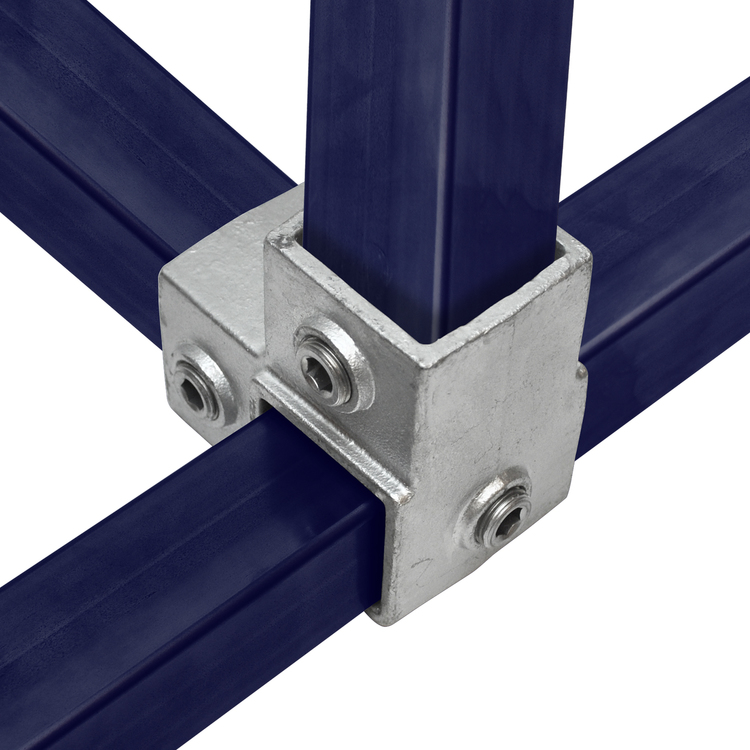 Łącznik do profili kwadratowych 40x40mm w kształcie narożnika wewnętrznego