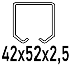 Do profilu C 42x52x2,5 mm
