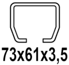 Do profilu C 73x61x3,5 mm