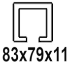 Do profilu C 83x79x11 mm