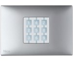 NICE NiceWay Opla Opla-R WRA prostokątna obudowa przycisku, kolor aluminium