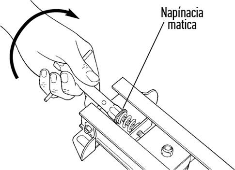 2. Całkowicie odkręć nakrętkę napinającą: 2. Całkowicie odkręć nakrętkę napinającą: