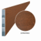 Aluminiowa lamela ogrodzeniowa 100x16 mm, dekor drewna TEPIRA (orzech), strukturalna, 2 m