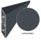 Aluminiowa lamela ogrodzeniowa 108x16 mm, kształt równoległoboku, antracyt RAL7016 ze strukturą, 2 m
