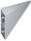 Aluminiowa lamela ogrodzeniowa 108x16 mm, kształt równoległoboku, 2 m