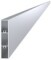 Aluminiowa lamela ogrodzeniowa 80x16 mm, prostokątna, bez wykończenia powierzchni, 2 m