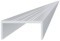 Aluminiowy profil mocujący do lameli, kształt U, szerokość 50 mm, AL-UP3, 3 m