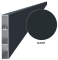 Aluminiowa listwa ogrodzeniowa 100x16 mm, antracyt RAL7016, gładka powierzchnia