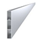 Aluminiowa lamela ogrodzeniowa 100x16 mm, prostokątna, bez wykończenia powierzchni, 2 m